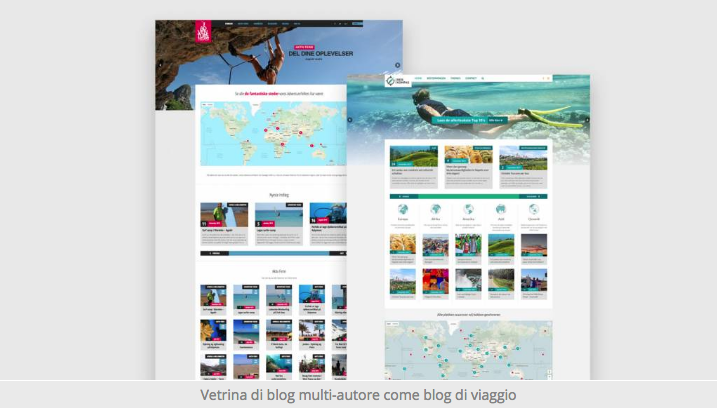 tema multiautore adsense viaggi